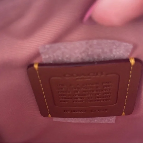 Coach Powder Pink Leather Mini Rowan - Picture 4 of 5